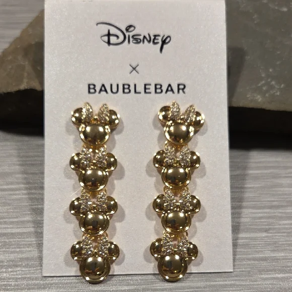 Disney MINNIE MOUSE Baublebar Earrongs NWT - Picture 1 of 6